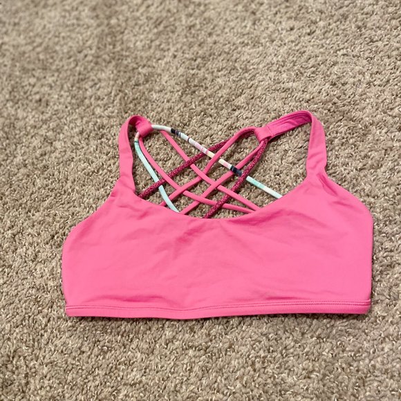 Original Lululemon Free to Be Wild Bra- Pink Pattern - Picture 3 of 3